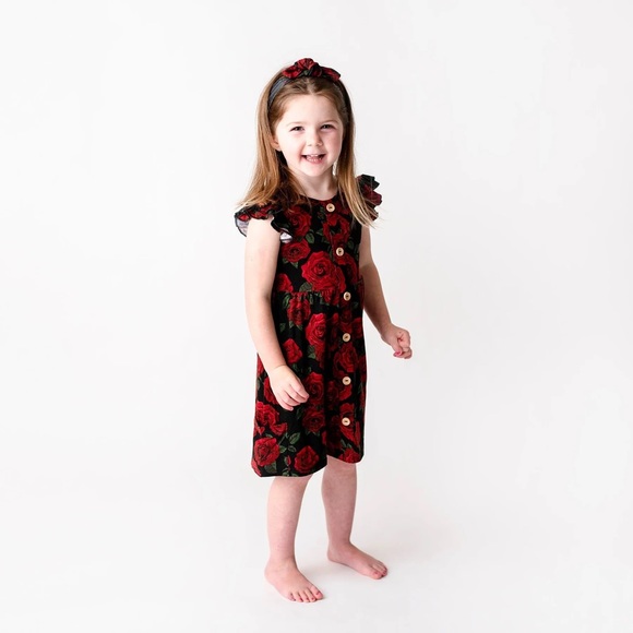 Bums and Roses Other - Bums N' Roses Girls Dress - Cap Sleeve